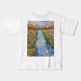 Sunflowers by River Kids T-Shirt